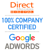 100% of Our Direct Access Digital Team are Google Adwords Certified – Including Our Designers